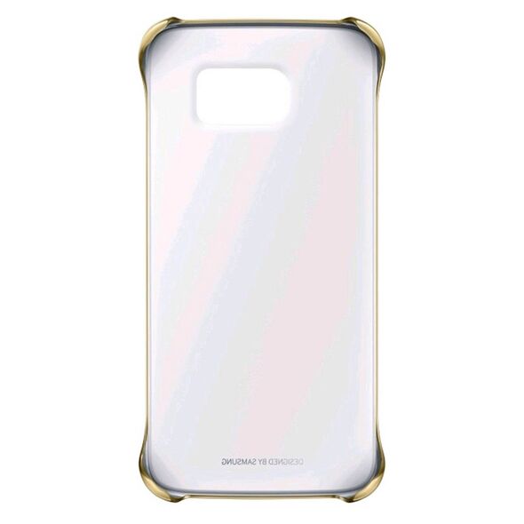 Samsung Θήκη Faceplate Samsung Clear Cover EF-QG920BFEGWW για SM-G920F Galaxy S6 Διάφανο - Χρυσό 16168 8806086652513