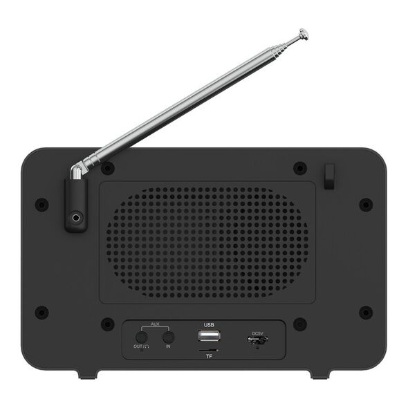 N'oveen Φορητό Ραδιόφωνο N'oveen PR950 3.7V 2200mAh με Bluetooth, Υποδοχή USB,micro SD,Aux-in, Τροφοδοσία Ρεύματο και Μπαταρίας Μαύρο 32355 5902221622014