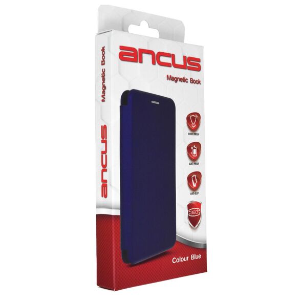 Ancus Θήκη Book Ancus Magnetic Curve για Samsung SM-A415F Galaxy A41 TPU Μπλέ 33992 5210029088827