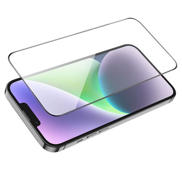 Hoco Tempered Glass Hoco Premium Series G1 0.33mm Flash Attach Full Silk Screen HD για Apple iPhone 15 Plus 40657 6942007607209