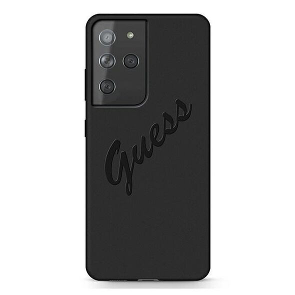 Guess GUHCS21LLSVSBK S21 Ultra G998 black/black hardcase Script Vintage