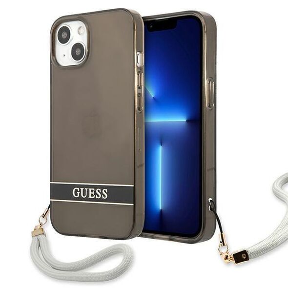 Guess GUHCP13SHTSGSK iPhone 13 mini 5.4&quot; black/black hardcase Translucent Stap