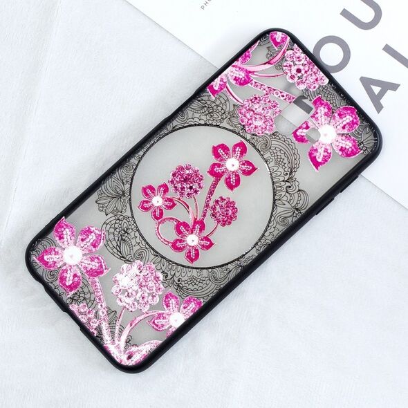 Slim Case Art SAMSUNG J6+ J6 PLUS pink flower 09063259