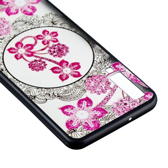 Slim Art case SAMSUNG A7 2018 pink flower 09062962