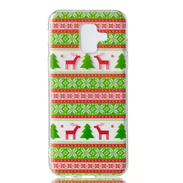 Etui Slim Art SAMSUNG A6 2018 Christmas and reindeer 09063020