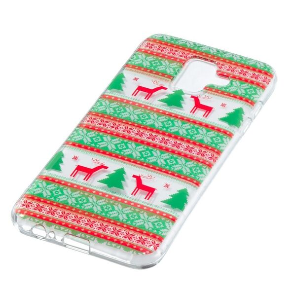 Etui Slim Art SAMSUNG A6 2018 Christmas and reindeer 09063020
