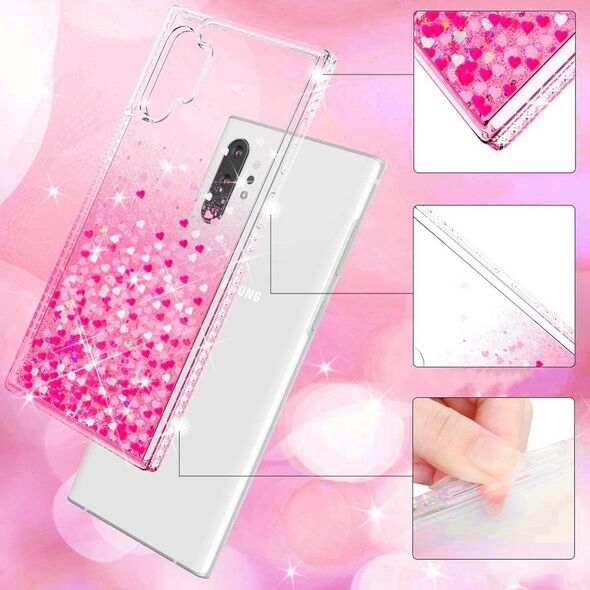 Case IPHONE 12 PRO MAX Diamond Liquid Glitter pink 5904161101666