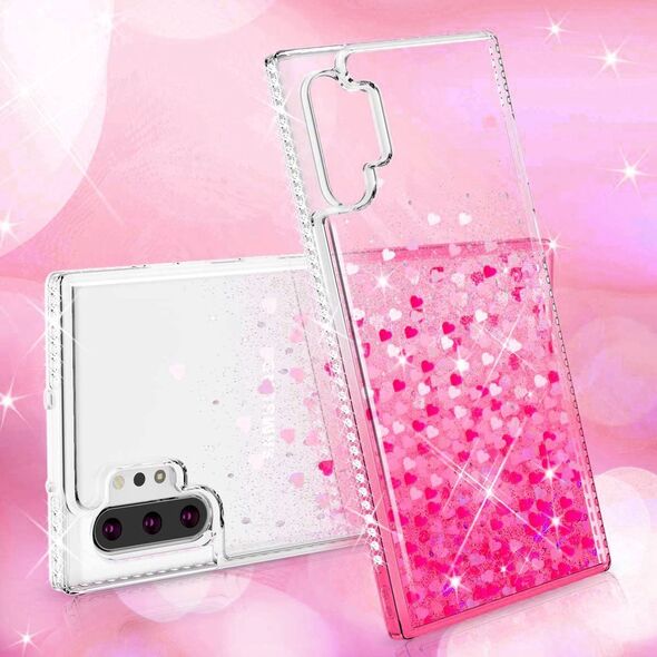 Case SAMSUNG GALAXY S21+ PLUS Diamond Liquid Glitter pink 5904161101833