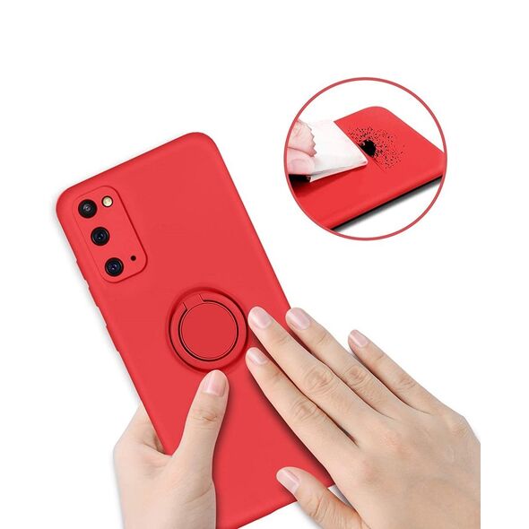 Case SAMSUNG GALAXY A72 Silicone Ring Magnetic Stand red 5904161108726