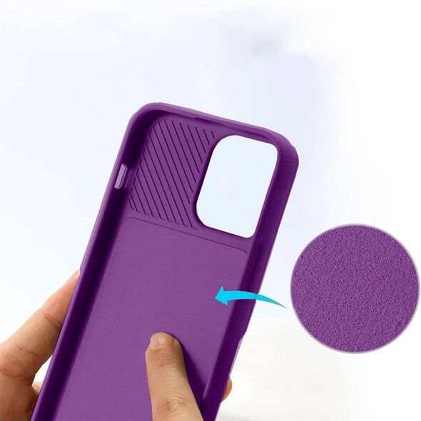 Case IPHONE 13 Silicone with Camera Cover Nexeri Silicone Lens purple 5904161115861