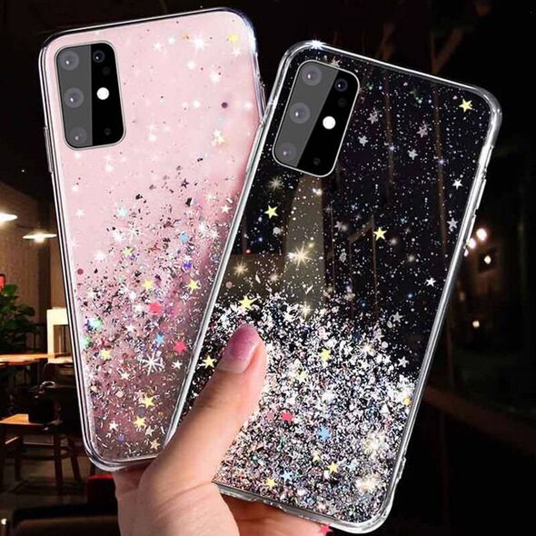 Case IPHONE 13 PRO Sequins Glue Glitter Case black 5904161117476