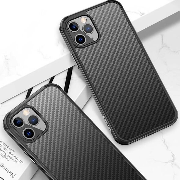 Case IPHONE 11 PRO Sulada Carbon Fiber Hybrid Case black 5904161115496