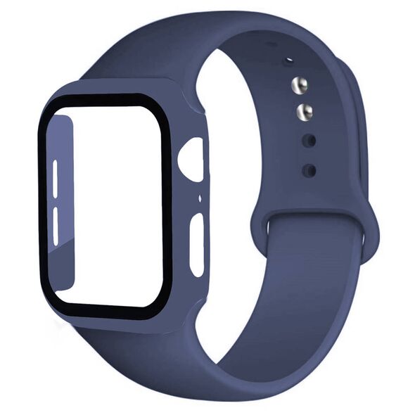 Wristband for APPLE WATCH 42MM with Screen Cover navy blue 5904161116929