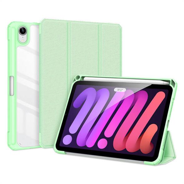 Case APPLE IPAD MINI 8.3 (6gen) Dux Ducis Toby Wallet with a Flap Books Leatherette green 6934913046562