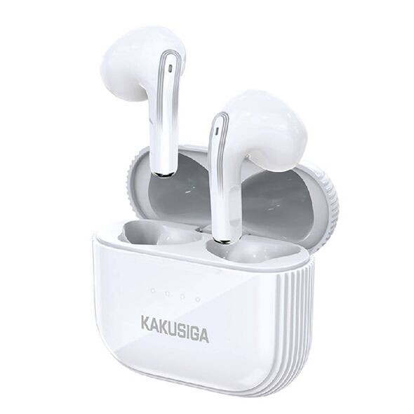 Wireless Earphones TWS Bluetooth 5.1 Stereo Music Kakusiga KSC-708 white 6921042121215