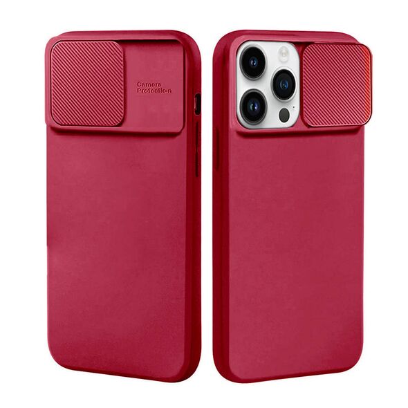 Case SAMSUNG GALAXY A33 5G Silicone with Camera Cover Nexeri Silicone Lens burgundy 5904161126416