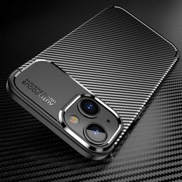 Case IPHONE 14 PLUS Armored Shockproof Nexeri Carbon Fiber black 5904161128304