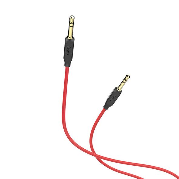Cable 1m Audio AUX minijack 3.5mm - minijack 3.5mm HOCO UPA11 red 6957531079293