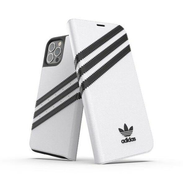 Original Case IPHONE 12 / 12 PRO Adidas OR Booklet Case PU white 8718846083768