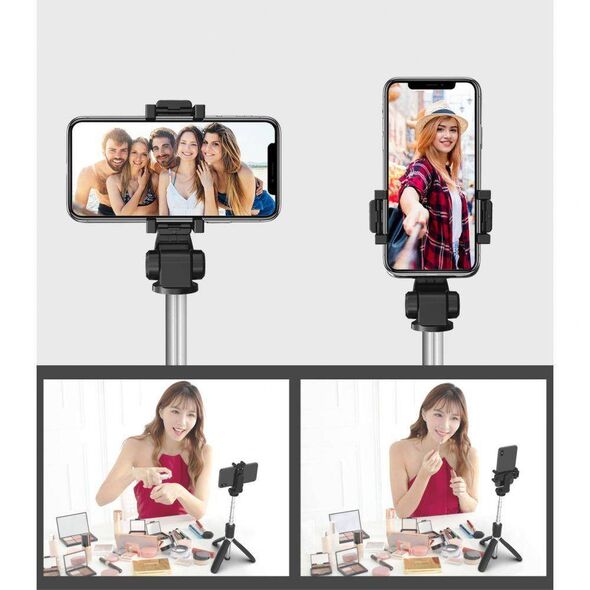 Selfie Stick / Tripod Bluetooth Multifunction Photo Stick Tech-Protect L02S black 9490713937099