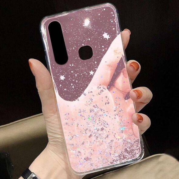 Case IPHONE 14 PRO Sequins Glue Glitter Case pink 5904161129721