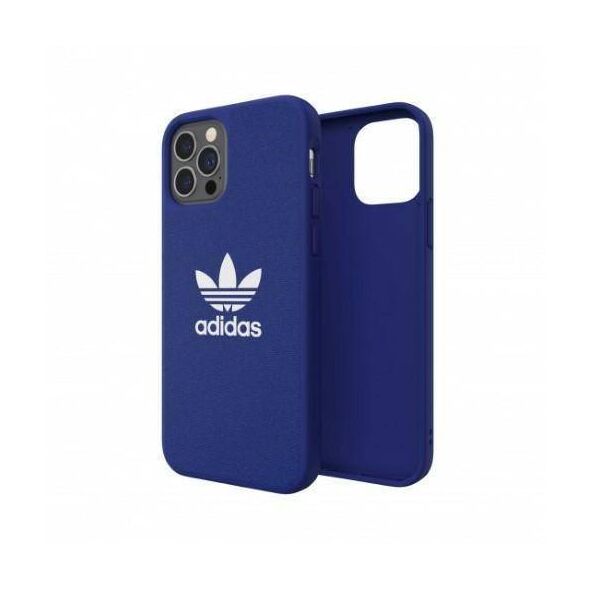 Original Case IPHONE 12 / 12 PRO Adidas Booklet Case Canvas (42266) blue 8718846083942