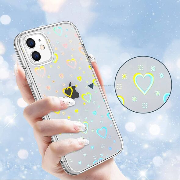 Case XIAOMI REDMI 10C Luminous Hearts Case transparent 5904161129882