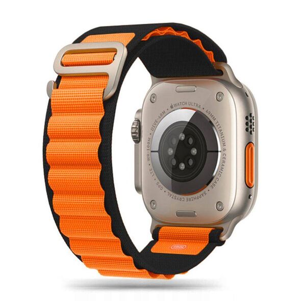 Strap for APPLE WATCH 4 / 5 / 6 / 7 / 8 / SE / ULTRA (42 / 44 / 45 / 49 MM) Tech-Protect Nylon Pro orange 9490713930250