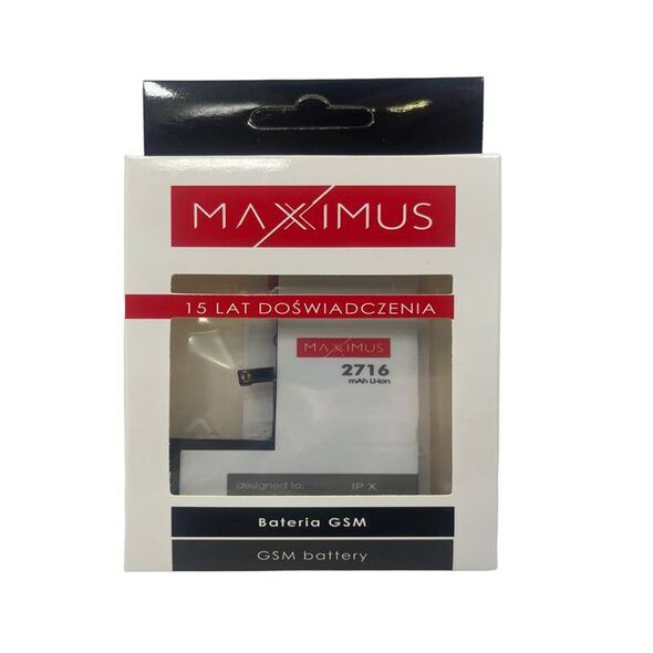 Battery for APPLE IPHONE X 2716mAh Maxximus 5901313085393
