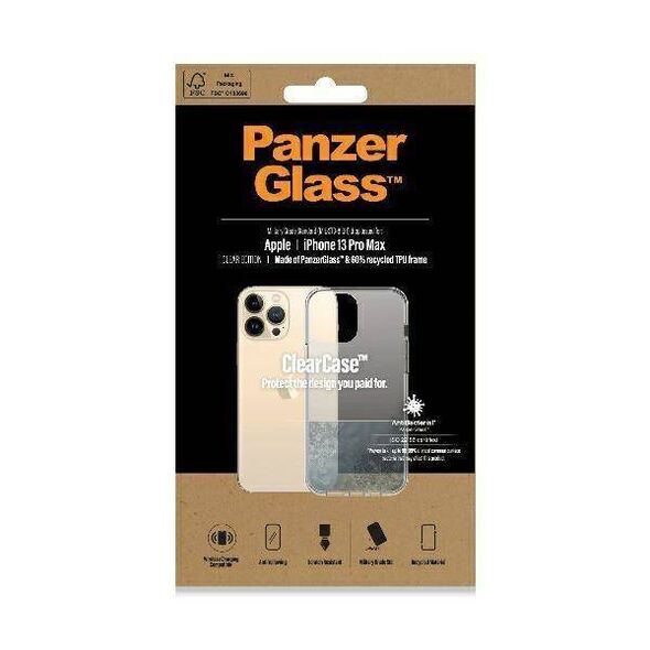 Case IPHONE 13 PRO MAX PanzerGlass ClearCase Antibacterial Military (0314) Grade Clear 5711724003141