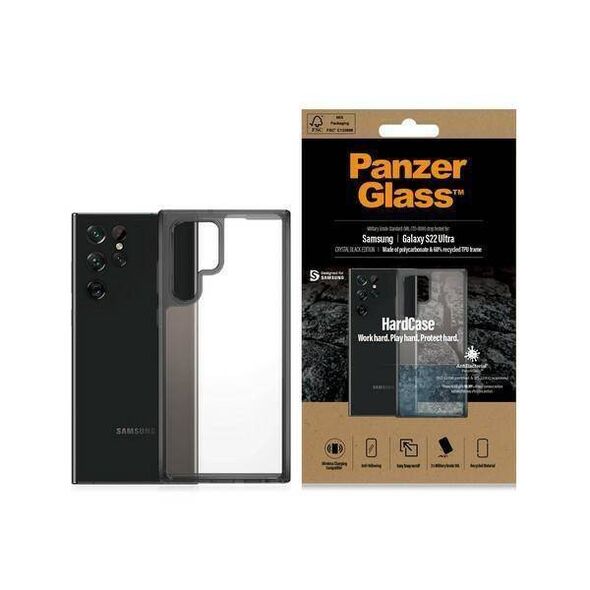 Case SAMSUNG GALAXY S22 ULTRA PanzerGlass HardCase Antibacterial Military Grade Clear transparent 5711724003738