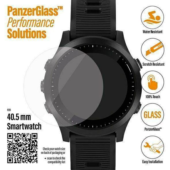 Tempered Glass UNIVERSAL (40,5MM) - GARMIN / POLAR / FOSSIL PanzerGlass 5711724036156