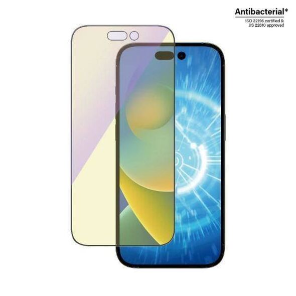 Tempered Glass 5D IPHONE 14 PRO PanzerGlass Ultra-Wide Fit Screen Protection Antibacterial Easy Aligner Included Anti-blue light (2792) 5711724027925