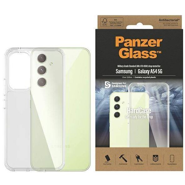 Case SAMSUNG GALAXY A54 5G PanzerGlass HardCase Antibacterial Military transparent 5711724004452