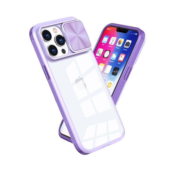 Case IPHONE 14 PRO MX CamSlider purple 5901313078289