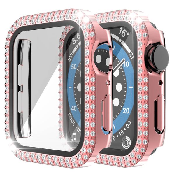 Case for APPLE WATCH 4 / 5 / 6 / SE (40MM) Diamond Bumper pink 5904161138334