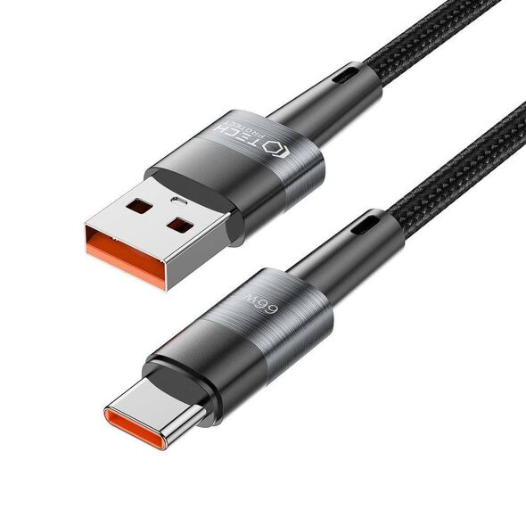 Cable 6A 66W 1m PD USB - USB-C Tech-Protect UltraBoost grey 9490713934135