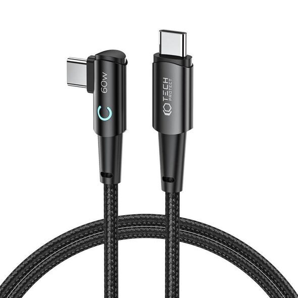 Cable 60W 6A 1m USB-C - USB-C Tech-Protect Ultraboost ”L” grey 9490713935293