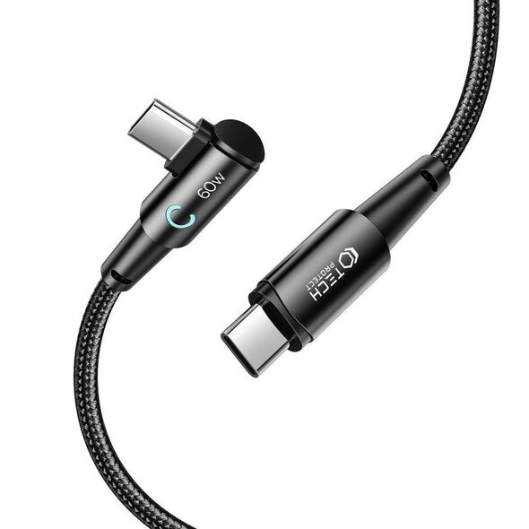 Cable 60W 6A 1m USB-C - USB-C Tech-Protect Ultraboost ”L” grey 9490713935293