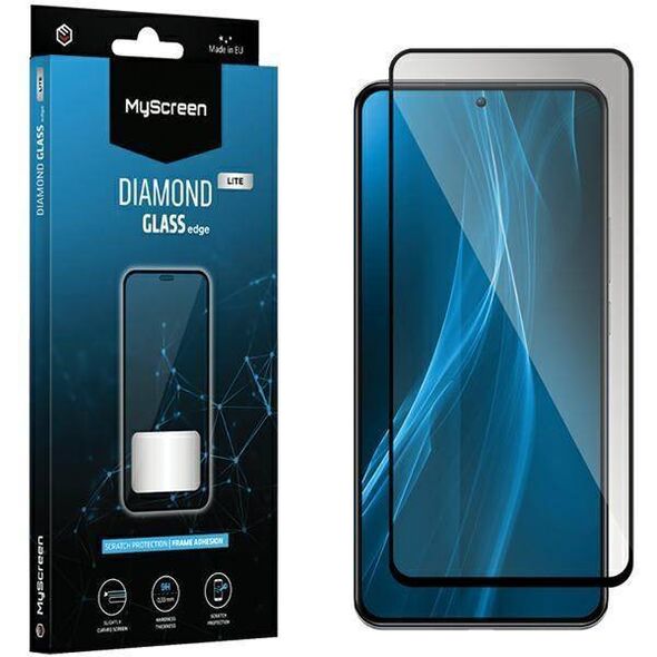 Tempered Glass XIAOMI POCO F5 PRO MyScreen Diamond Glass Edge Full Glue Lite black 5904433223423