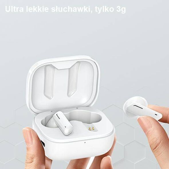 Bluetooth 5.1 TWS Headphones + AWEI Docking Station (T36) white 6954284091831