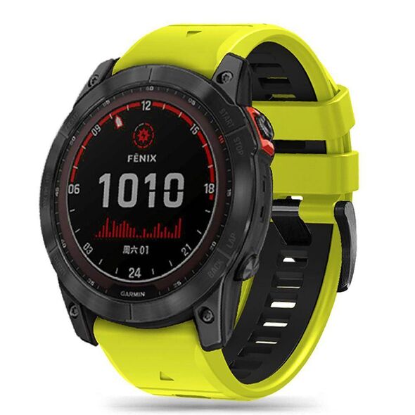 Strap for GARMIN FENIX 3 / 5X / 3HR / 5X PLUS / 6X / 6X PRO / 7X Tech-Protect IconBand lime-black 9319456605129