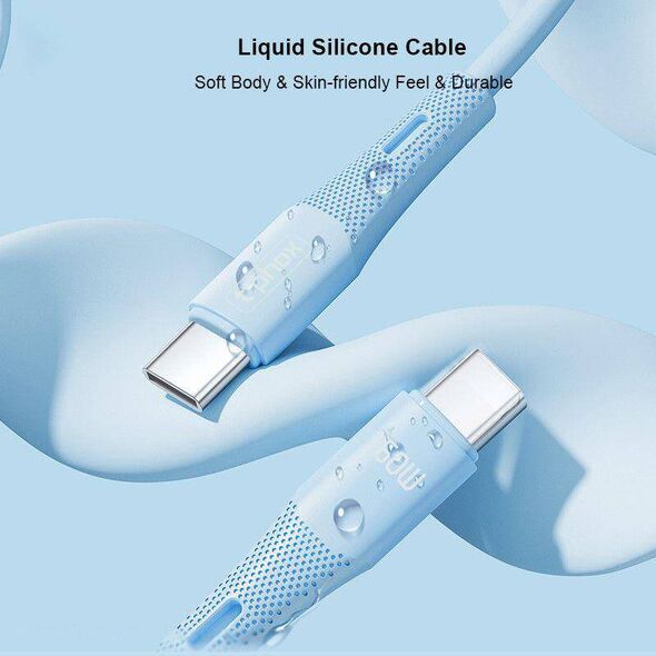 Cable 60W 1m USB-C - USB-C T-Phox Gentle white 6974670442665