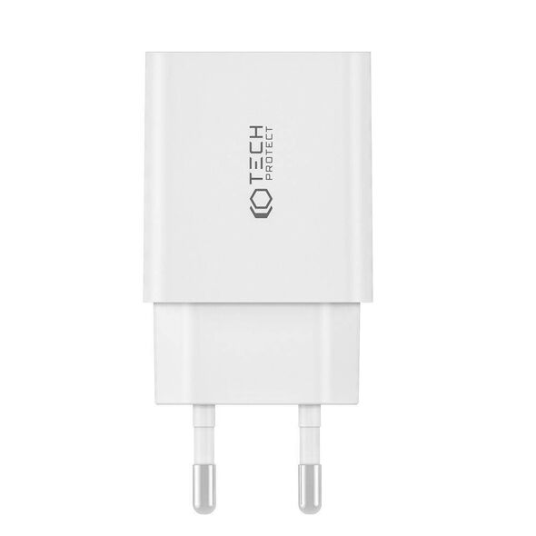 Wall Charger 2x USB-C PD 35W + Cable USB-C - Lightning white 9319456605587