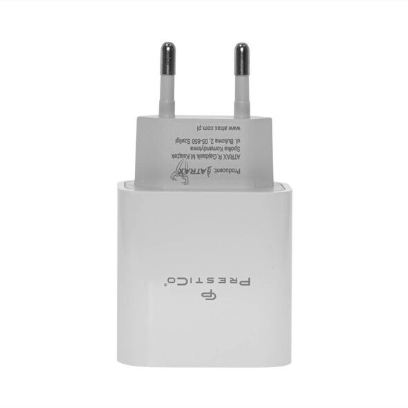 Wall Charger 22,5W USB QC 3.0 Prestico F3 white 5904643033164