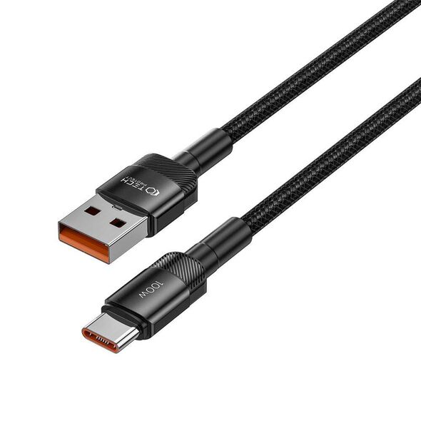 Cable USB - USB Type C 100W / 5A 2m Tech-Protect UltraBoost EVO black 5906203690725