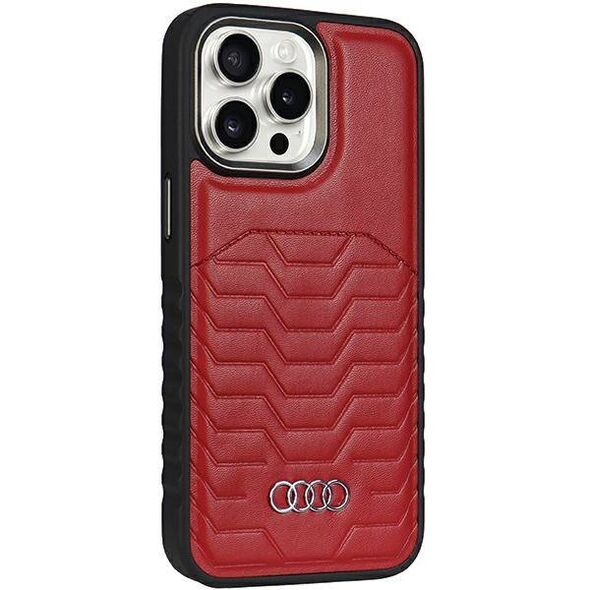 Original Case IPHONE 14 PRO Audi Synthetic Leather MagSafe (AU-TPUPCMIP14P-GT/D3-RD) red 6955250226912