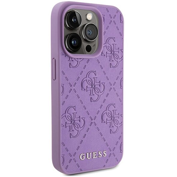 Guess case for iPhone 15 Pro 6,1&quot; GUHCP15LP4EPMU light purple HC PU Quilted 4G Classic 3666339150464