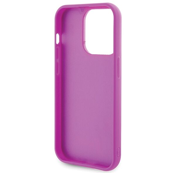 Guess case for iPhone 15 Pro 6,1&quot; GUHCP15LPMSDGSF fuschia HC PU Disco Script Metal 3666339173739