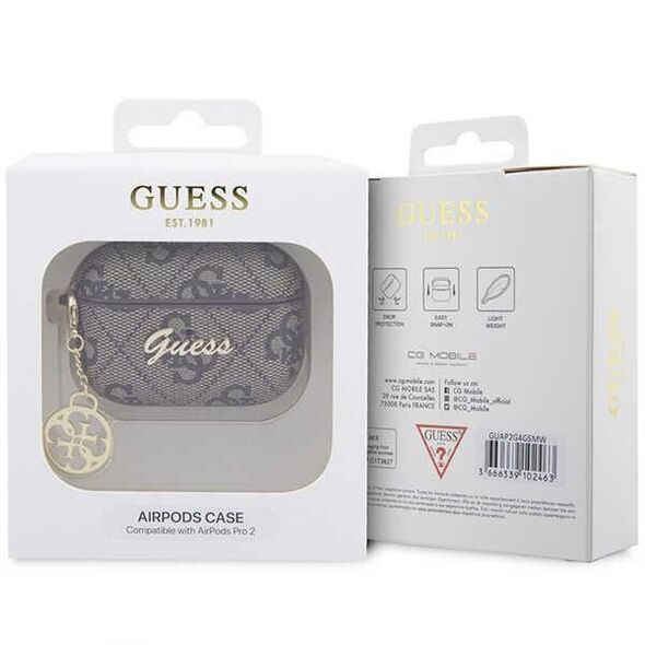 Guess case for AirPods Pro 2 GUAP2G4GSMW brown PU 4G 3666339102463